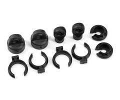 Traxxas 9762A - Shock cap (2)/ spring perch (2)/ rod end (2)/ spring preload spacer (4)