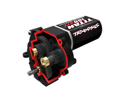 Traxxas 9791 - Transmission, complete (high range (trail) gearing) (16.6:1 reduction ratio) (includes Titan® 87T motor)