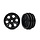 9770 - Wheels, 1.0' (black) (2)