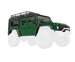 Traxxas 9712-GRN - Body, Land Rover® Defender®, complete, green (includes grille, side mirrors, door handles, fender flares, fuel canisters, jack, spare tire mount, & clipless mounting)
