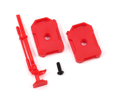 Traxxas 9721 - Fuel canisters (left & right)/ jack (red) (fits #9712 body)