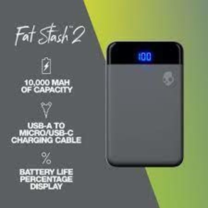 SkullCandy Fat Stash™  2 10KmAh - Chill Grey/Yellow