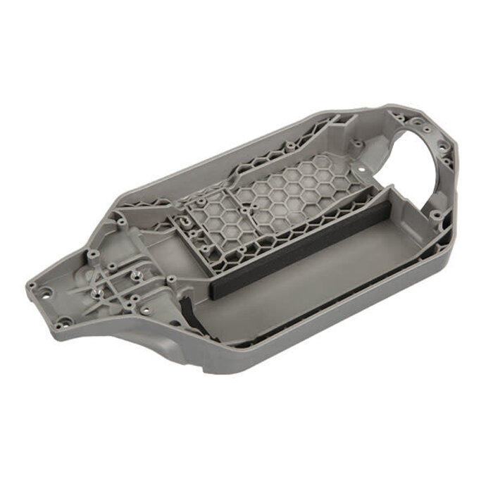 Traxxas 6723R - Chassis (162mm long battery compartment) (fits flat style battery packs) (use only with #7430R front bulkhead & #6726X battery hold-down)