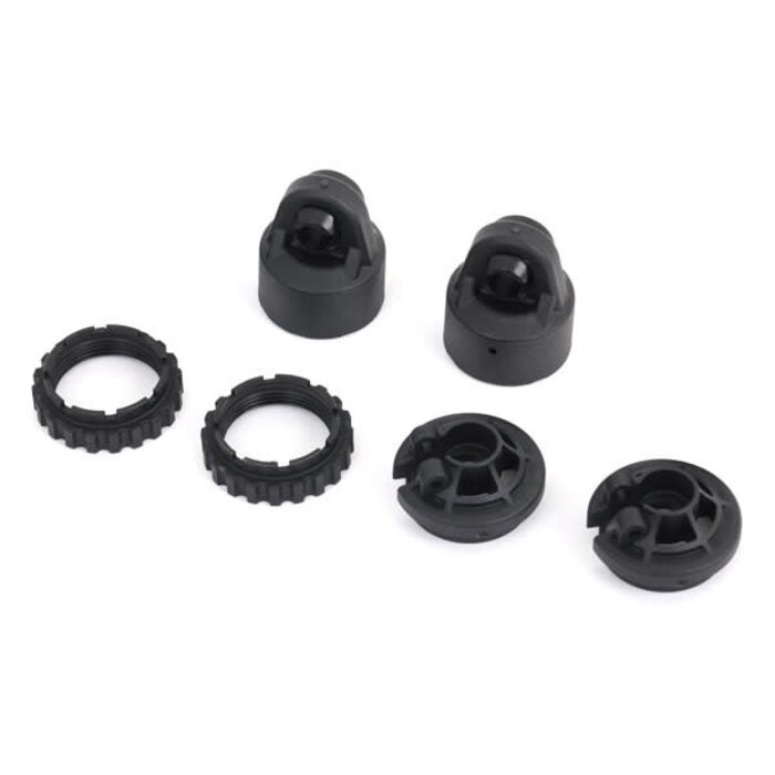 Traxxas 9664 - Shock caps, GT-Maxx® shocks (2)/ spring perch/ adjusters (2) (for 2 shocks)