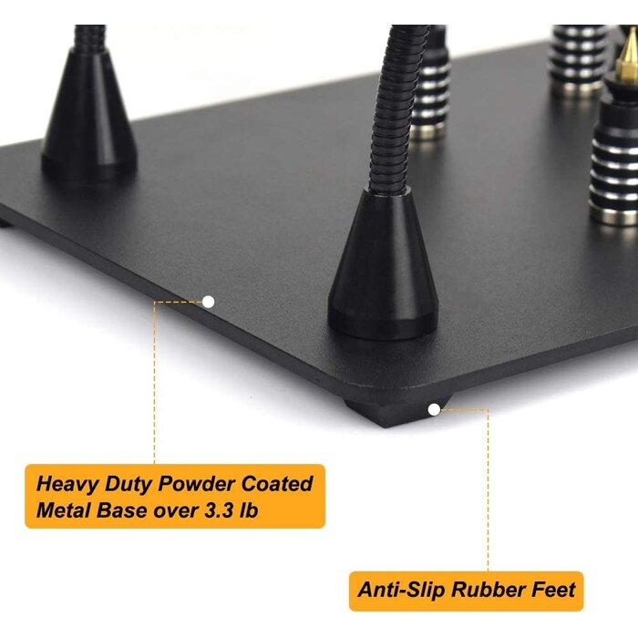 Magnetic Heavy Duty Soldering Base - Black