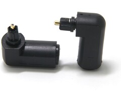 OPT-90 - Ancable - Toslink Right Angle 90 Degree Digital Optical Audio Cable Adapter Male to Female