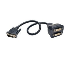 Tripp Lite DVI-D Digital Monitor Y-Splitter Cable, 1ft
