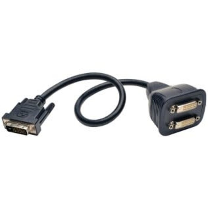 Tripp Lite DVI-D Digital Monitor Y-Splitter Cable, 1ft