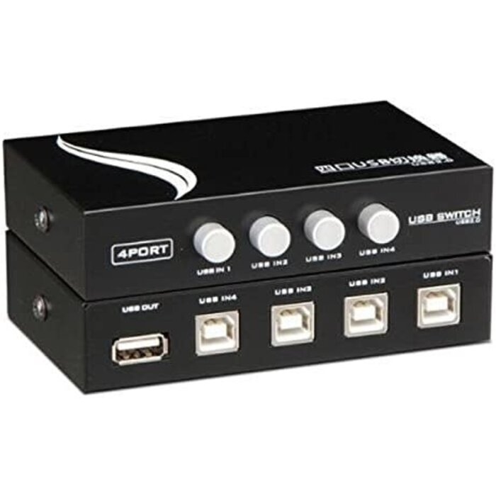 MT-1A4B-CF - MT-VIKI - Findway 4 Ports USB Printer Share Sharing Switch Hub MT-1A4B-CF