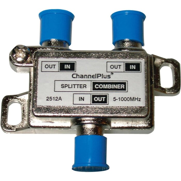 COMBINER-2512 - Linear - 2512 ChannelPlus DC & IR Passing 2-Way Splitter/Combiner, SILVER