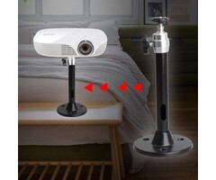MINI-PRO-MOUNT - YiePhiot - Mini Ceiling Wall Projector Mount Stand Compatible with QKK, DR.J, DBPOWER, Anker, VANKYO, AAXA, Jinhoo, PVO, TMY, AuKing and Most Other Mini Projector (175mm, Black)