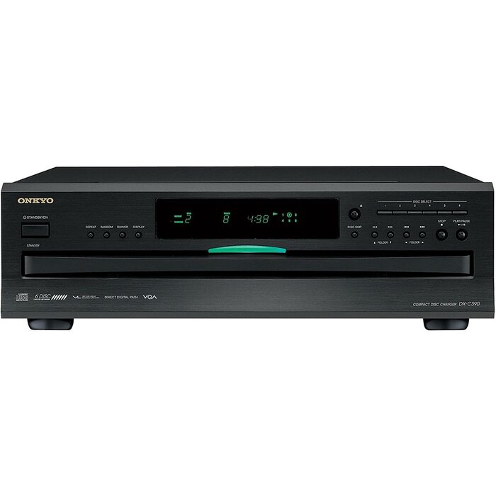 Onkyo DXC390 - 6 Disc CD Changer, Black