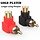 RCA-90 - Warmstor - RCA Male to RCA Female Connectors Right Angle Plug Adapters M/F 90 Degree Elbow Gold-Plated, 2 Pack