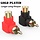 RCA Male to RCA Female Connectors Right Angle Plug Adapters M/F 90 Degree Elbow Gold-Plated, 2 Pack
