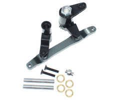 Redcat Racing Servo Saver Assembly (Aluminum Ackerman) (Titanium)  (1set)