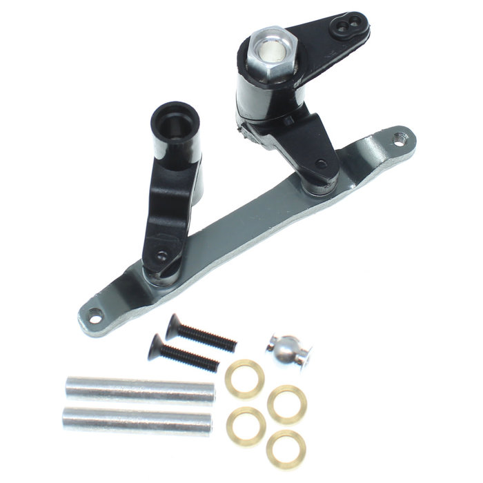 Redcat Racing BS903-031AT - Servo Saver Assembly (Aluminum Ackerman) (Titanium)  (1set)