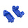 RPM80715 - Blue Front Caster Blocks (Slash 2wd, Nitro Slash, e-Rustler & e-Stampede 2wd)