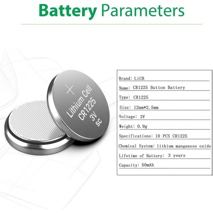 3V Lithium Battery CR 1225