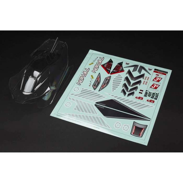 Arrma ARA402270 - 1/8 Clear Body with Decals: TYPHON 4X4