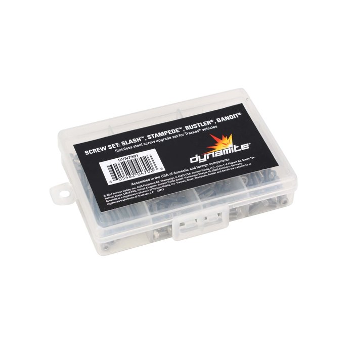 DYNAMITE DYN7901 - Stainless Steel Screw Set: Slash, Stampede, Rustler, Bandit