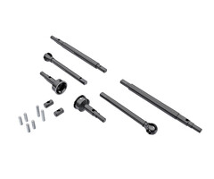 Traxxas 9756 - Axle shafts, front (2), rear (2)/ stub axles, front (2) (hardened steel)/ 1.5x7.8mm pins (2)/ 1.5x6mm pins (4)/ cross pins (2)