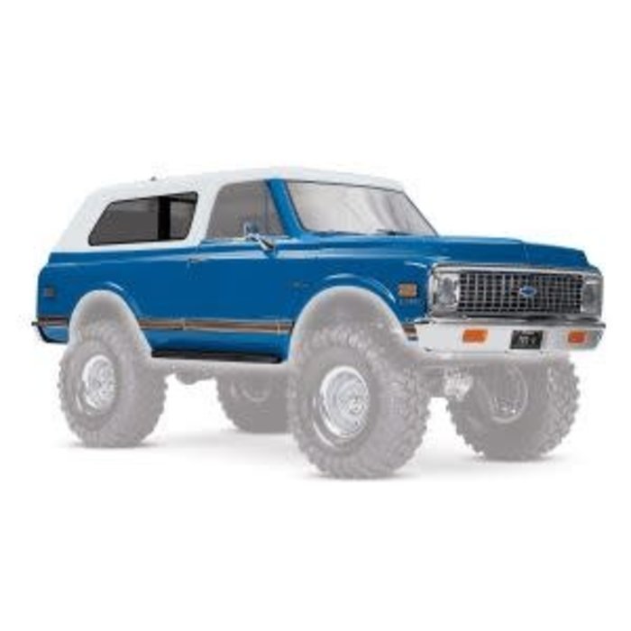 Traxxas 9111X - Body, Chevrolet Blazer (1972), complete (blue) (includes grille, side mirrors, door handles, windshield wipers, front & rear bumpers, decals)