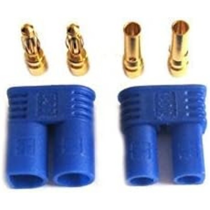 EC2 2mm Banana Plug Male Female Gold Bullet Connector for RC ESC Motor LIPO Battery