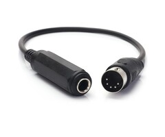 1/4IN-2-MIDI - SiYear 6.35mm Female 1/4" TRS to DIN 5 Pin MIDI Cable Adapter for Speaker, Amplifier, Mixer to MIDI Keyboard, Synthesizer and Guitar Connection (30 cm/0.3m)