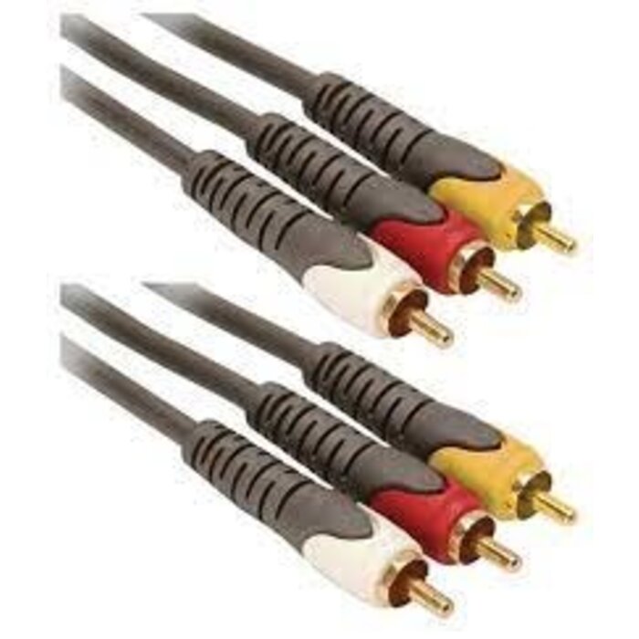 284-320 - 12FT 3-RCA COMPOSITE A/V CABLE HOME THEATER