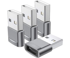 F/USB-C-M/USB-A - QianLink - USB C Female to USB Male Adapter, Type C to USB A Charger Cable Adapter,Compatible with iPhone 11 12 13 Pro Max,iPad 2020,Samsung Galaxy Note 10 S20 Plus S20+ Ultra,Google Pixel 4 3 2 XL