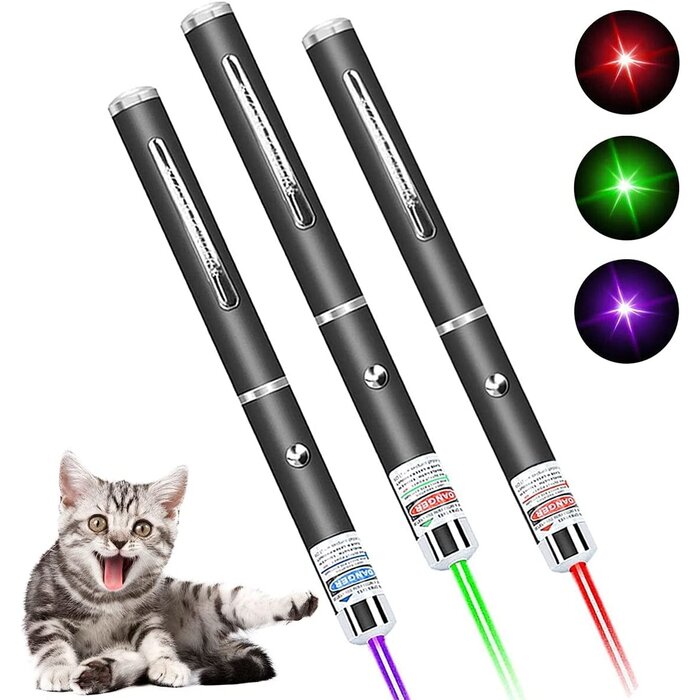 LAS-PEN-18 -Laser Beam LED Pen, with Flash Light, Pet Toy