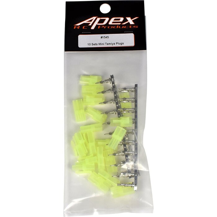 MINI-TAMIYA-1545 - Apex - Mini Tamiya Style Connector Plugs - Apex RC Products #1545