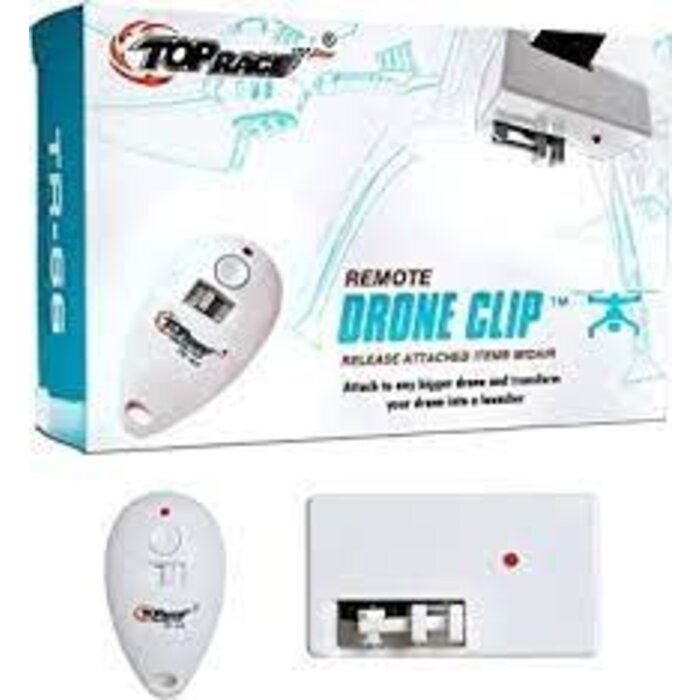 TOP RACE TR-66 - Top Race - Drone Clip Remote Control Object Launcher - Release and Drop Drones Delivery (180 Feet) - Drone Drop Release
