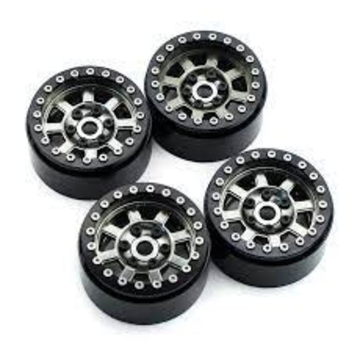 INTEGY C30759 - 1.9 Size Billet Machined Alloy Wheel (4) for 1/10 Scale Off-Road Crawler