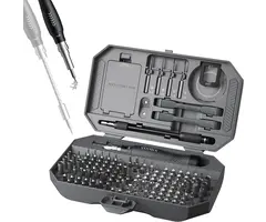 FO164 - JAKEMY - Precision Screwdriver Set, Laptop Tool Kit, 164 in 1 Professional Computer Screwdrivers Repair Kit with T5 T6 Torx Screwdriver for Eyeglass, Ph