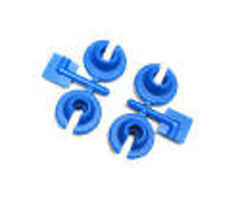 RPM RPM73155 - LOWER SPRING CUPS FOR LOSI & SLASH, RALLY, NITRO SLASH (BLUE)