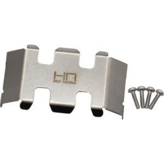 HOT RACING HRASXTF332C - Stainless Steel Center Belly Skid Plate, for Axial SCX24