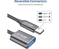 USB2USB-C - JSAUX USB Type C Male to USB 3.0 Female OTG Cable Thunderbolt3 to USB Adapter Compatible with MacBook Pro/Air 2019 2018 2017, Samsung Galaxy S20 S20+ Ultra Note 10 S9 S8