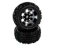 Redcat Racing Pre-Mounted 1/10th Truck Tires and Wheels (1pr)