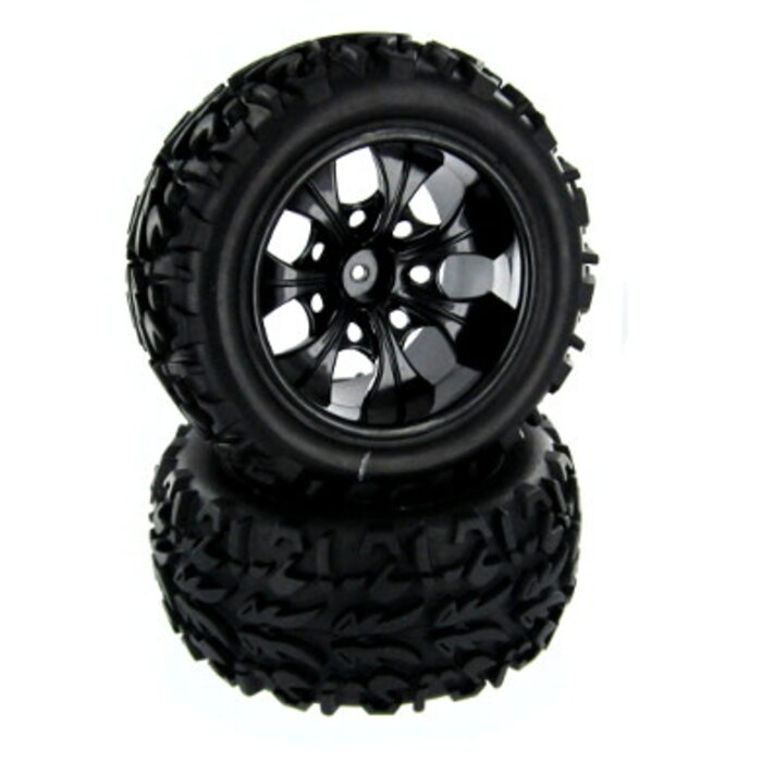 Redcat Racing 20126 - Pre-Mounted 1/10th Truck Tires and Wheels (1pr)