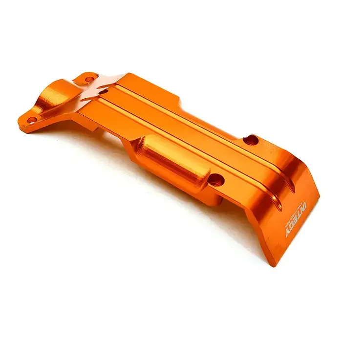 INTEGY C28799ORANGE - Billet Machined Alloy Rear Skid Plate for Traxxas 1/10 E-Revo 2.0