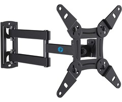 PISF1 - Pipishell Pipishell Full Motion TV Monitor Wall Mount Bracket Swivel Tilt Extension Rotation for Echo Show 21/15 and Most 13-42 Inch LED LCD Flat Curved Screen TVs & Monitors, Max VESA 200x200mm up to 44lbs