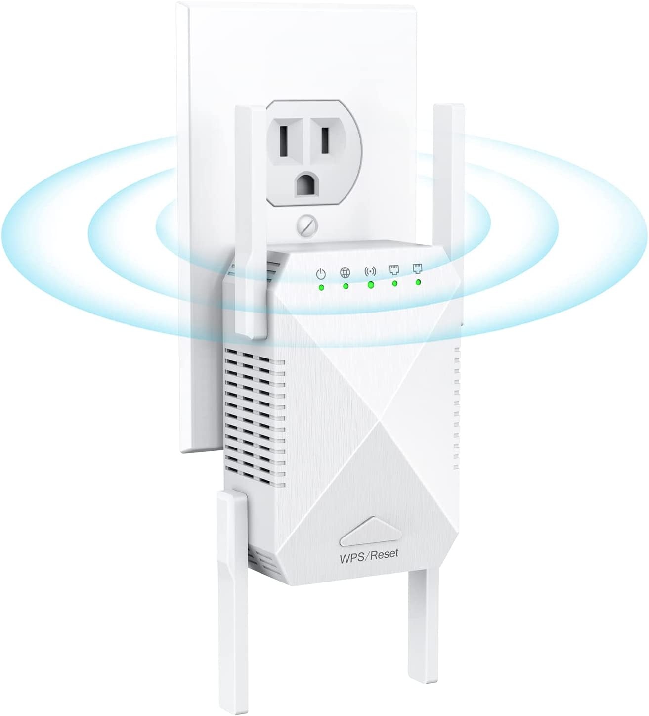 WIFI-EXT-10000SqFt - Edtiske - WiFi Extender, 2023 Fastest WiFi Booster  1200Mbps Dual Band (5GHz/2.4GHz) WiFi Extenders Signal Booster for Home,  Internet Booster WiFi Repeater Covers up to 10000sq. ft and 45 Devices 