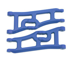 RPM WIDE FRONT A-ARMS, TRAXXAS E-RUSTLER & STAMPEDE 2WD - BLUE