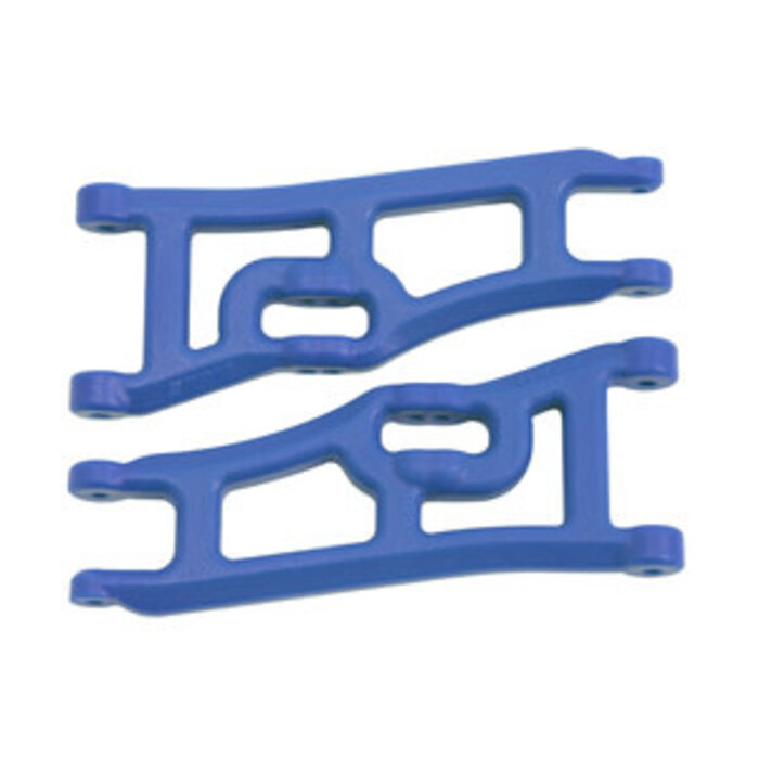 RPM RPM70665 - WIDE FRONT A-ARMS, TRAXXAS E-RUSTLER & STAMPEDE 2WD - BLUE