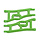 RPM70664 - WIDE FRONT A-ARMS, TRAXXAS E-RUSTLER & STAMPEDE 2WD - GREEN