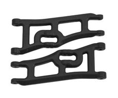 RPM WIDE FRONT A-ARMS, TRAXXAS E-RUSTLER & STAMPEDE 2WD - BLACK