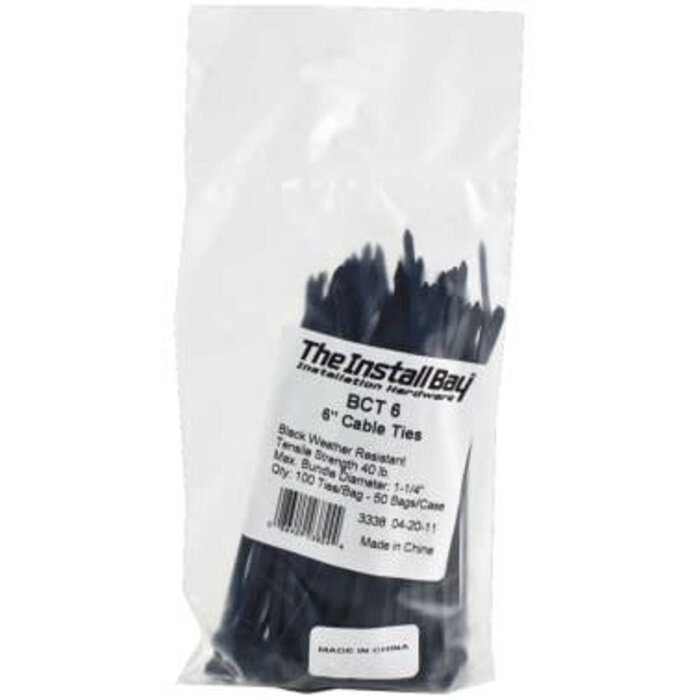 MECBCT6 - Install Bay® BCT6 6-In. Cable Ties, 100 Count