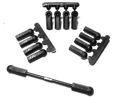 RPM HVY DUTY ROD ENDS BLACK/12