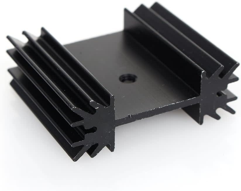 10x Kühlkörper Für TO-220 Transistoren - Aluminium Kühlkörper 25x34x12mm